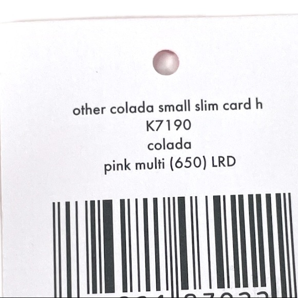 Kate Spade Pineapples Colada Credit Card Wallet Green Pink - Picture 6 of 6